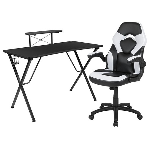 Black gaming desk - gaming, and