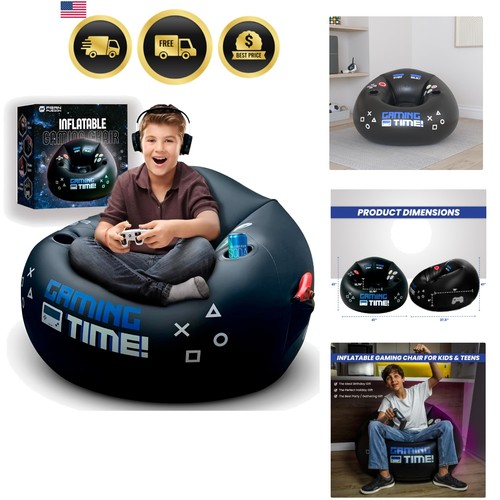 Inflatable gaming chair for - gaming,