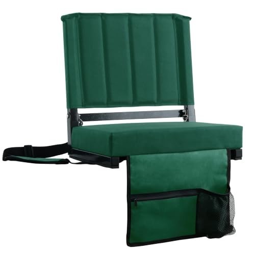 Folding stadium seat with back - seat,
