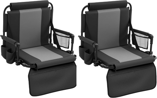 Portable stadium seat with cup - seat,