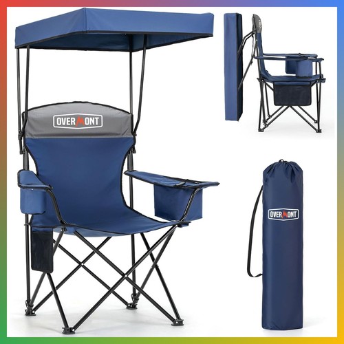 Camping chair with canopy - with,