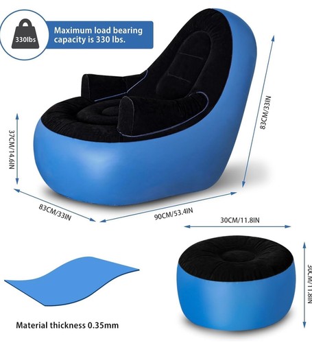 Inflatable couch with - couch,