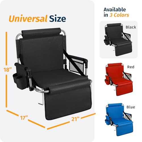Black alpcour bleacher - -, seat