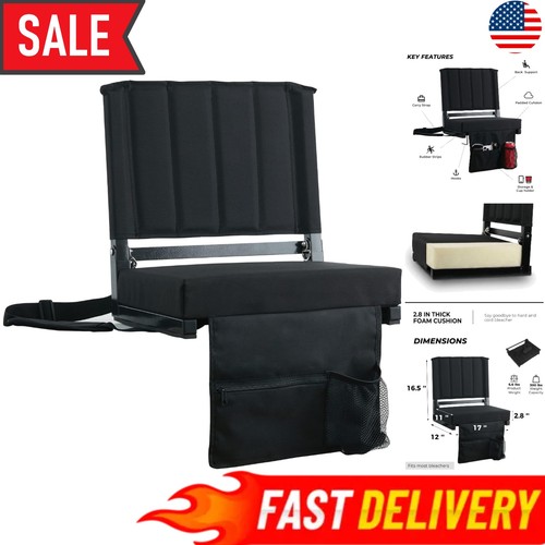 Padded stadium seat - seat, with